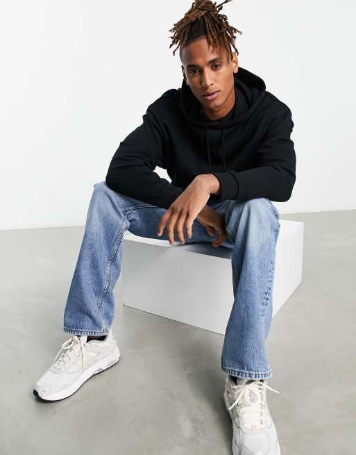 Asos black online hoodie