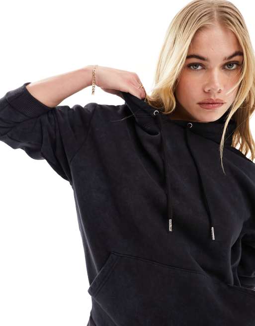 Asos black hoodie discount womens