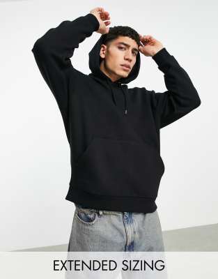 asos mens black hoodie