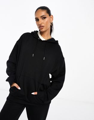 ASOS DESIGN oversized hoodie in black - ASOS Price Checker