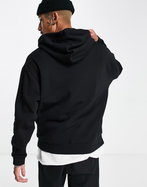 ASOS DESIGN oversized hoodie in black