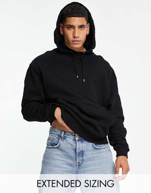 Asos black 2024 hoodie mens