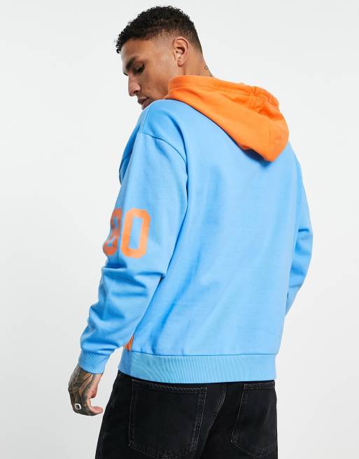 Orange blue hoodie shop