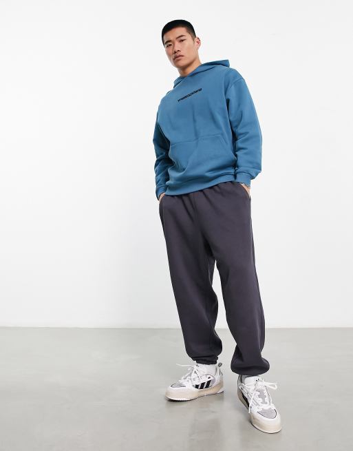 ASOS DESIGN oversized hoodie in turquoise blue