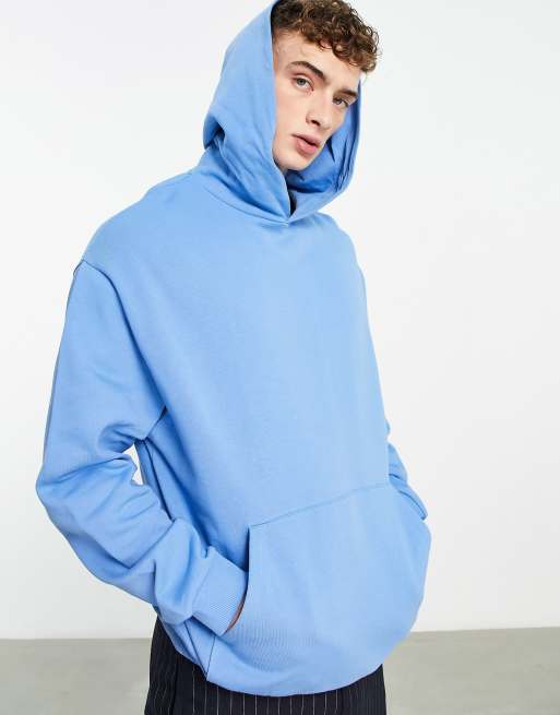 Mens Light Blue Oversized Hoodie