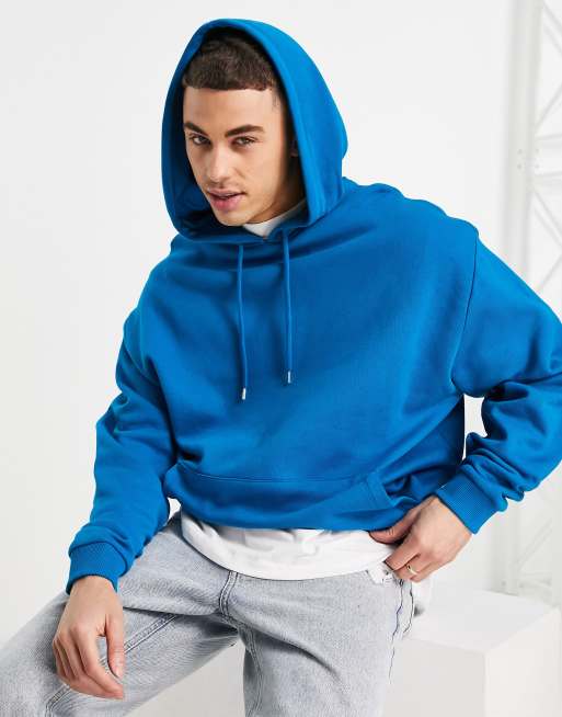 ASOS DESIGN oversized hoodie in blue