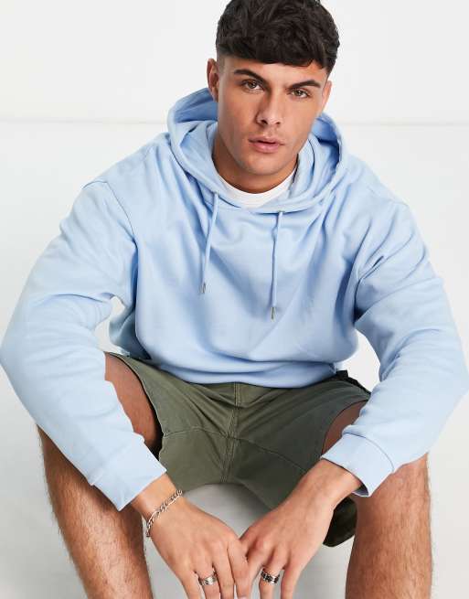 Asos blue hoodie best sale