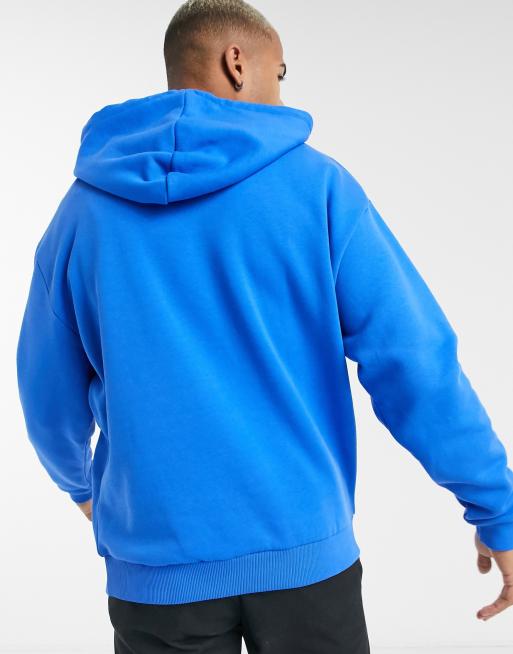 ASOS DESIGN oversized hoodie in bright blue