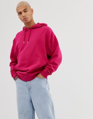 ASOS DESIGN oversized hoodie in bright pink | ASOS