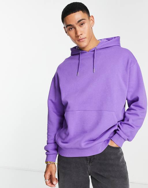 ASOS DESIGN oversized hoodie in bright purple