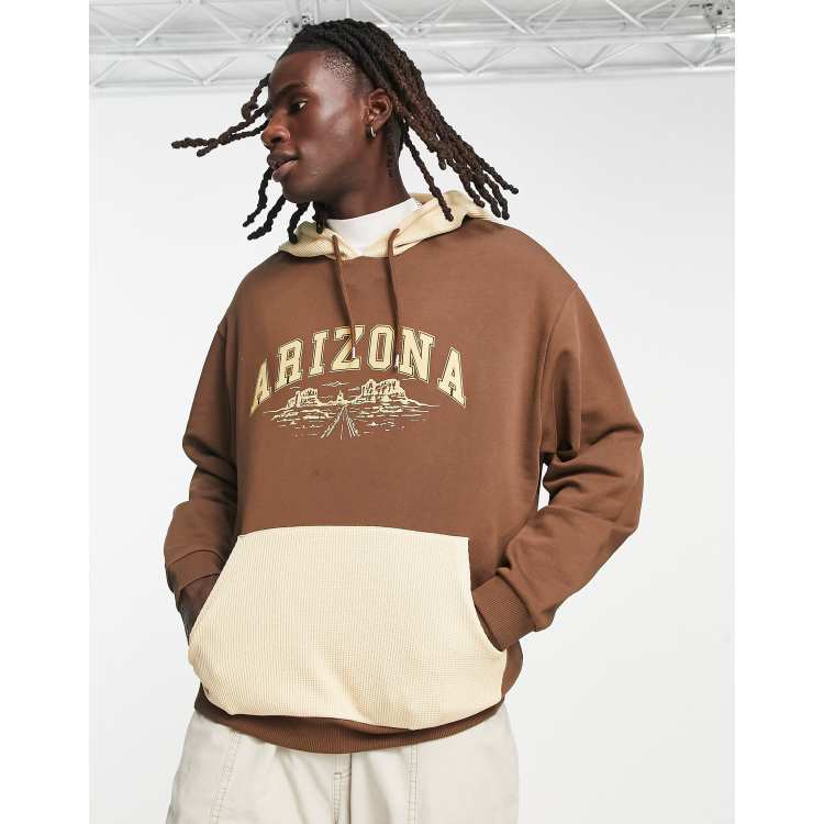 Brown color hoodie top