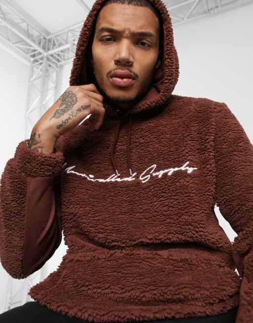 Asos teddy hoodie best sale