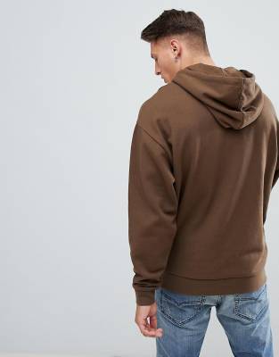 brown oversized hoodie