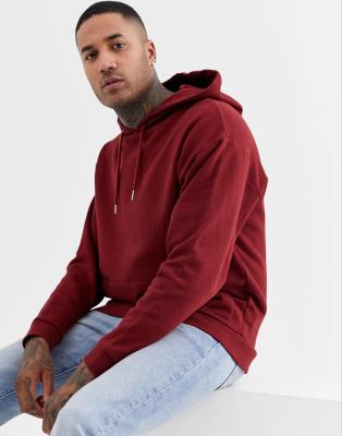 burgundy oversized hoodie