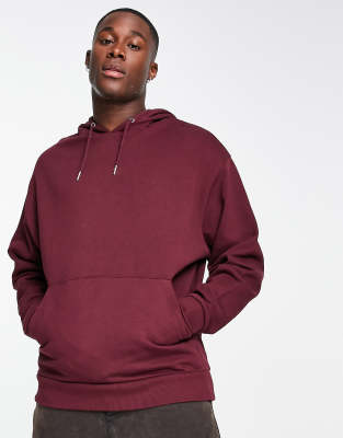 Burgundy hoodie for discount men