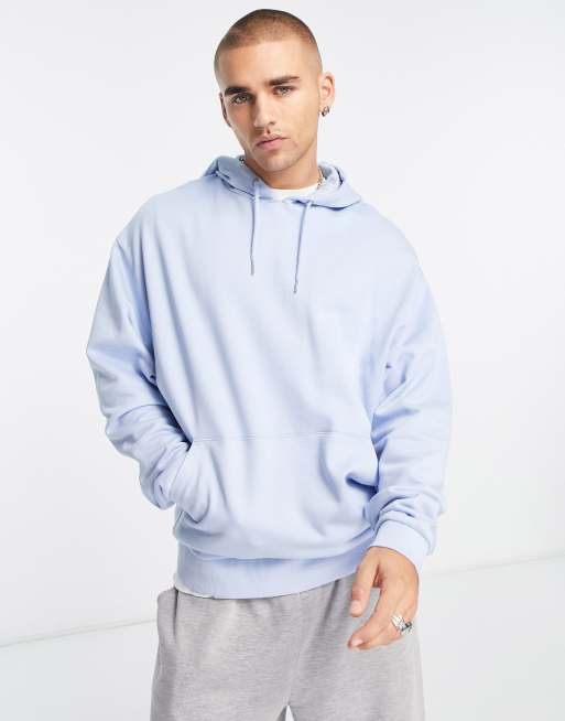 ASOS DESIGN oversized hoodie in gray marl