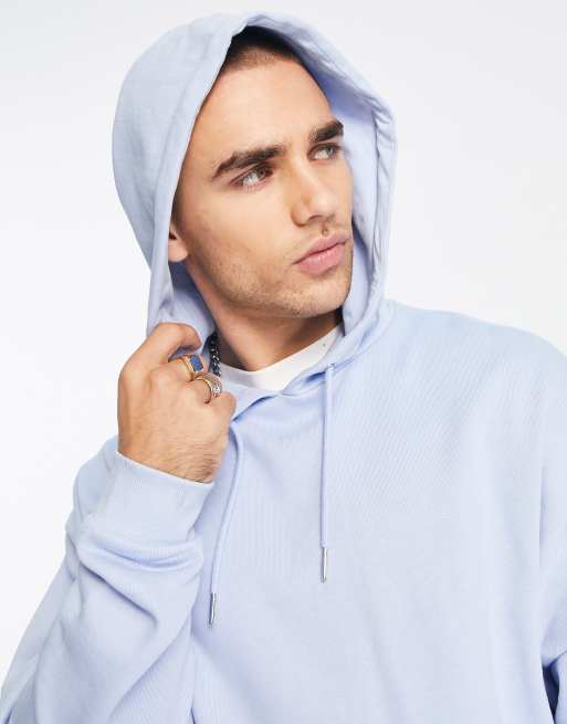 Sweat Capuche ASOS DESIGN Bleu pour Homme