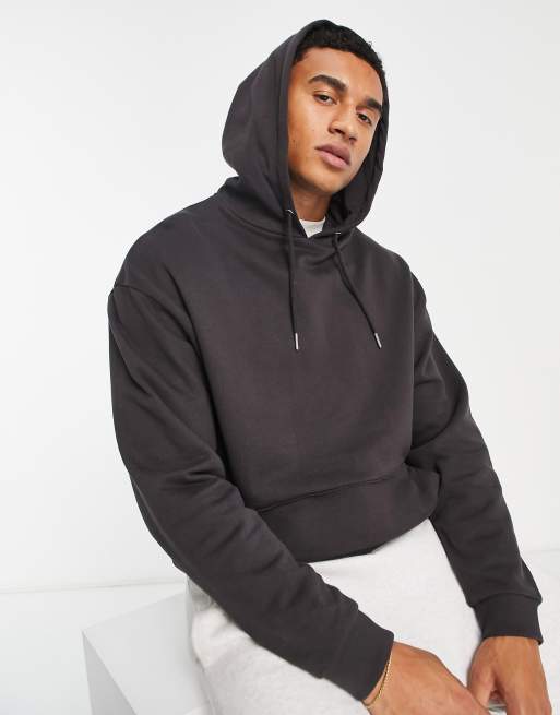 ASOS DESIGN super oversized hoodie in dark brown