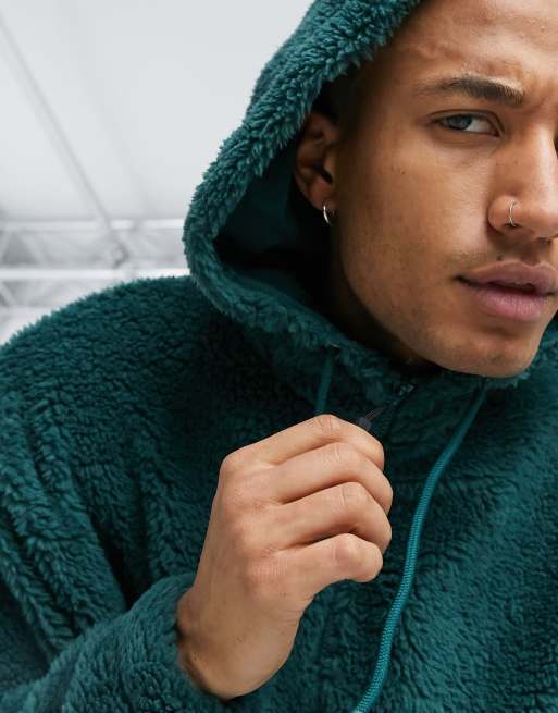 Asos sherpa hot sale hoodie