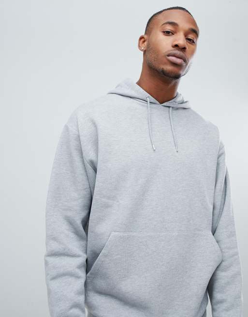 Oversized hot sale gray hoodie