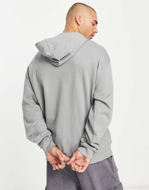 ASOS DESIGN oversized hoodie in gray