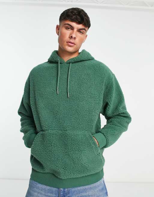 Asos oversized hoodie in on sale borg