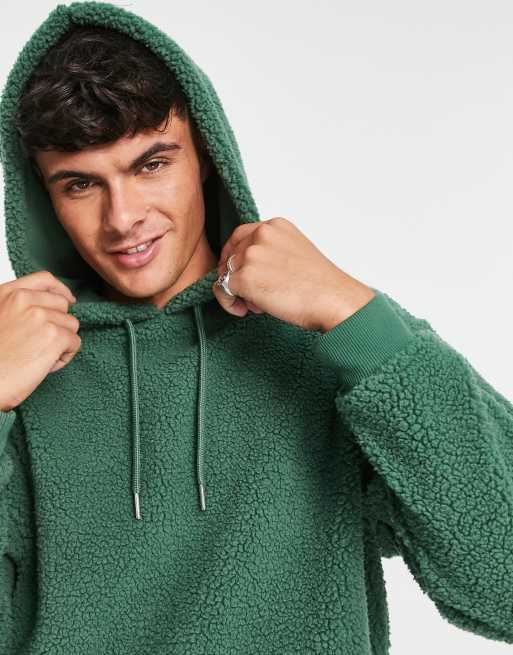 ASOS DESIGN oversized hoodie with Christmas Grinch print in green