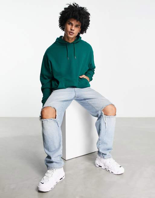 ASOS DESIGN oversized hoodie in green