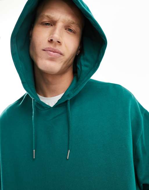 Asos green hoodie sale