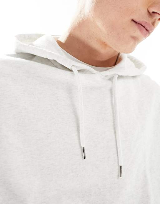 ASOS DESIGN oversized hoodie in grey marl , 2 of 4