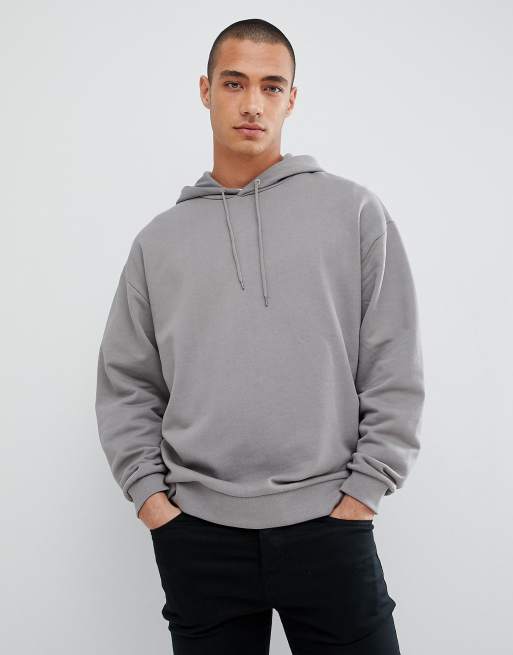 ASOS DESIGN oversized hoodie in grey | ASOS