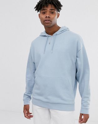 ASOS DESIGN - Oversized hoodie in lichtblauw