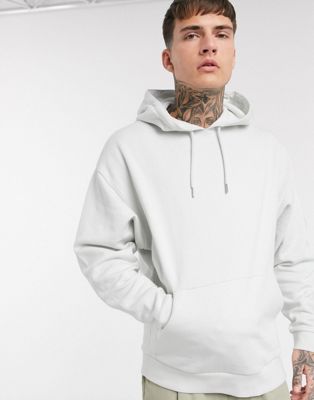 ASOS DESIGN oversized hoodie in light gray | ASOS