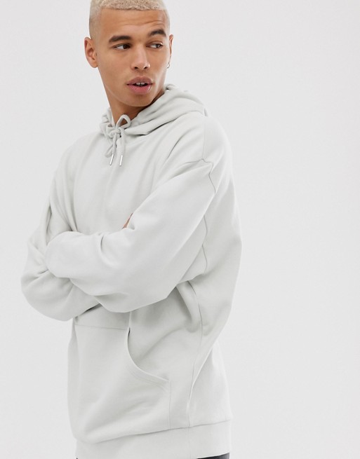 ASOS DESIGN oversized hoodie in light grey | ASOS