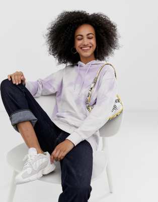 lilac tie dye hoodie