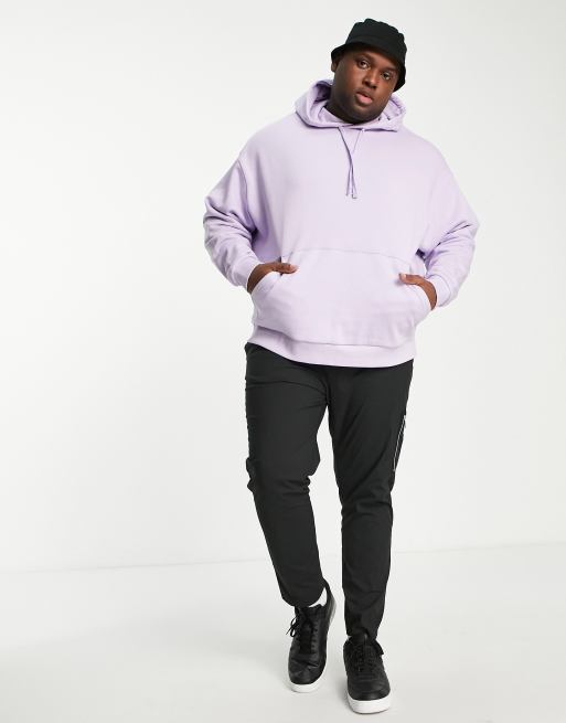 ASOS DESIGN oversized hoodie in lilac with mystic back print