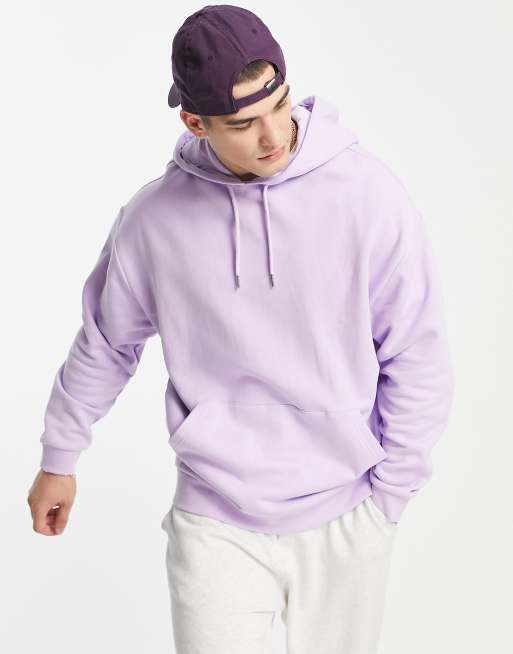 ASOS DESIGN oversized hoodie in lilac