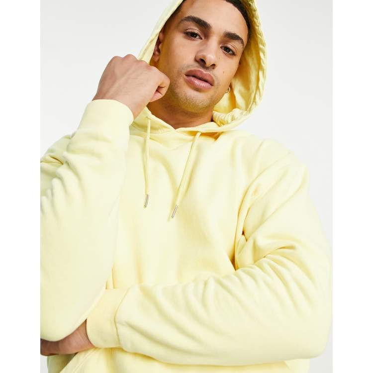 Neon yellow hoodie men shop
