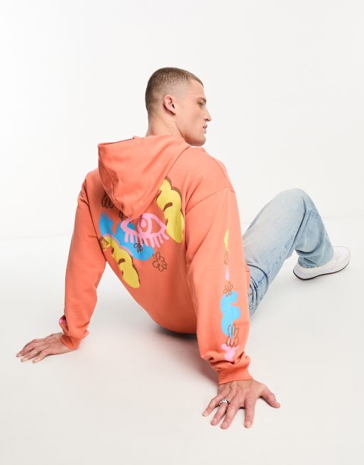 Asos orange clearance hoodie