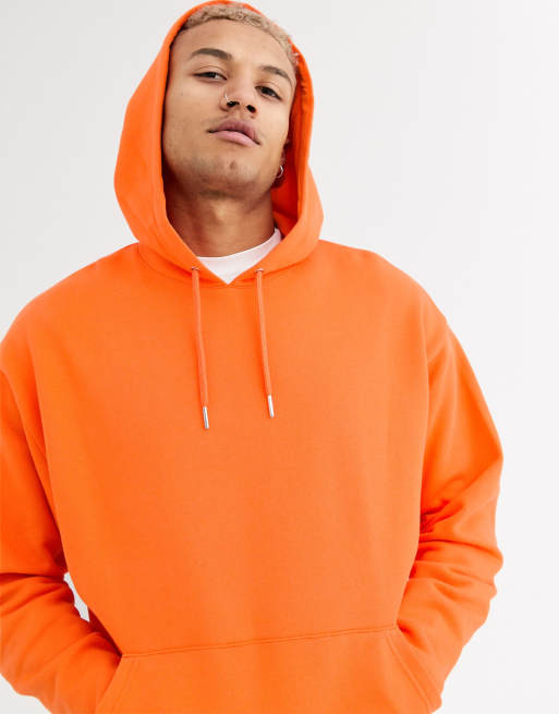 Orange store hoodie asos