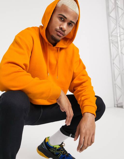 Orange hoodie clearance asos