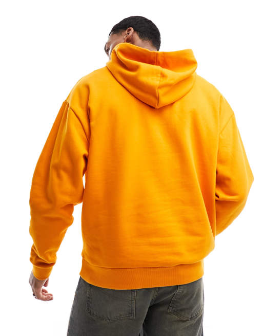 ASOS DESIGN oversized hoodie in orange