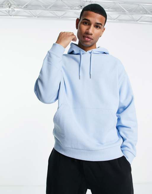 ASOS DESIGN oversized hoodie in pastel blue