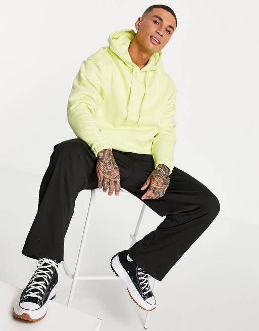 Pastel yellow oversized discount hoodie