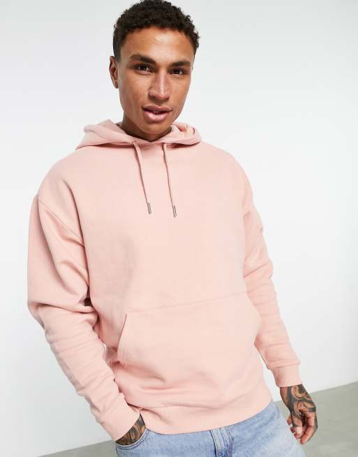 ASOS DESIGN oversized hoodie in pink with mystic back print ASOS