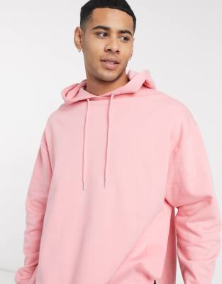 Asos mens sale pink hoodie