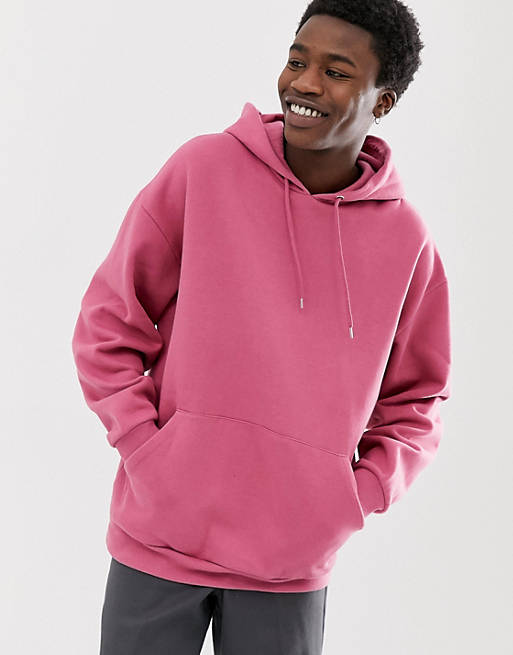 ASOS DESIGN oversized hoodie in pink | ASOS