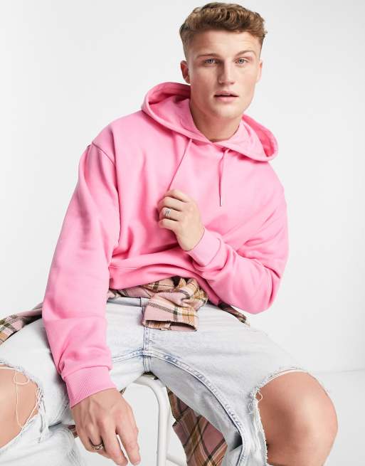 ASOS DESIGN oversized hoodie in pink | ASOS