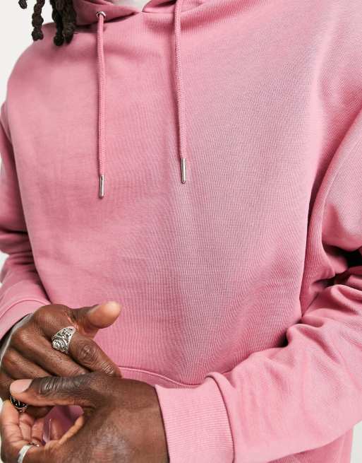 Asos mens outlet pink hoodie