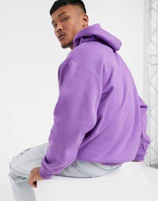 purple oversized hoodie